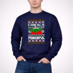 O Come All Ye Forceful Christmas Santa Hat Yoda Star Wars Ugly 3 Sweatshirt.jpg