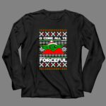 O Come All Ye Forceful Christmas Santa Hat Yoda Star Wars Ugly 4 Long Sleeves.jpg