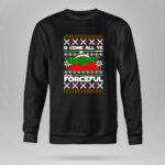 O Come All Ye Forceful Christmas Santa Hat Yoda Star Wars Ugly 8 Sweatshirt.jpg