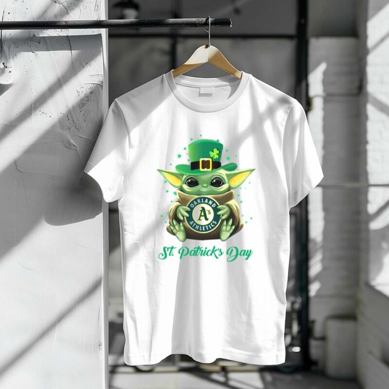 Oakland Athletics Baby Yoda St Patricks Day 1 T Shirt
