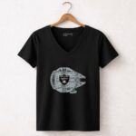 Oakland-Raiders-The-Millennium-Falcon-Star-Wars-5-Womens-V-Neck
