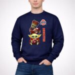 Ohio State Buckeyes Baby Groot And Baby Yoda Football 3 Sweatshirt.jpg