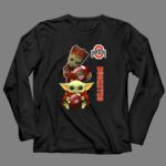 Ohio State Buckeyes Baby Groot And Baby Yoda Football 4 Long Sleeves.jpg