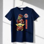 Ohio State Buckeyes Baby Groot And Baby Yoda Football 6 T Shirt.jpg