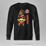 Ohio State Buckeyes Baby Groot And Baby Yoda Football 8 Sweatshirt.jpg
