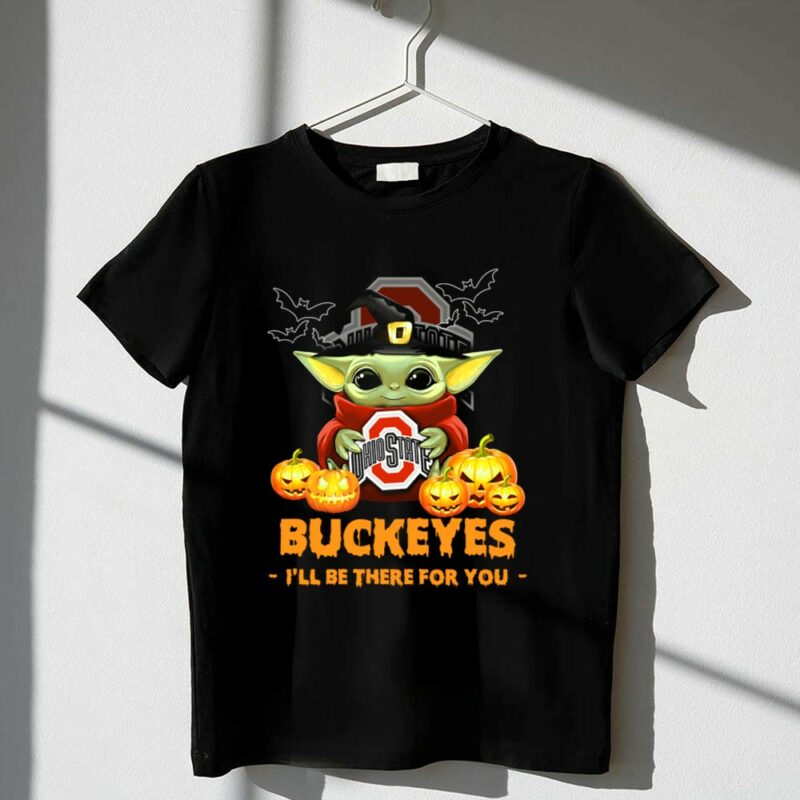 Ohio State Buckeyes Baby Yoda Halloween Ill Be There For You 1 T Shirt.jpg