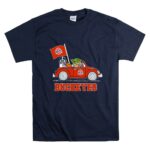 Ohio State Buckeyes Darth Vader Baby Yoda Driving Star Wars Car with Flag 9 T Shirt.jpg