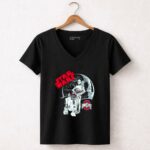 Ohio State Buckeyes Star Wars R2D2 C3 PO 5 Womens V Neck.jpg