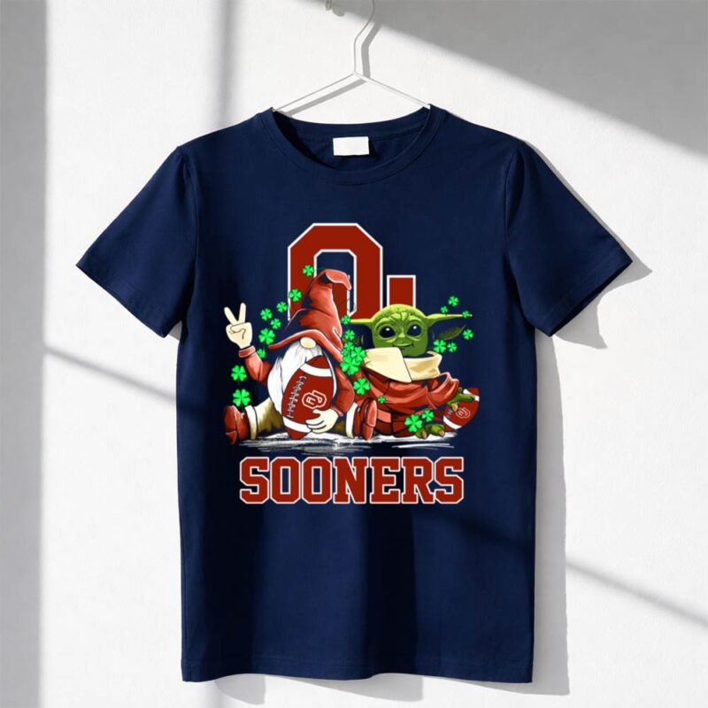 Oklahoma Sooners Leprechauns Gnomes Baby Yoda Football 1 T Shirt
