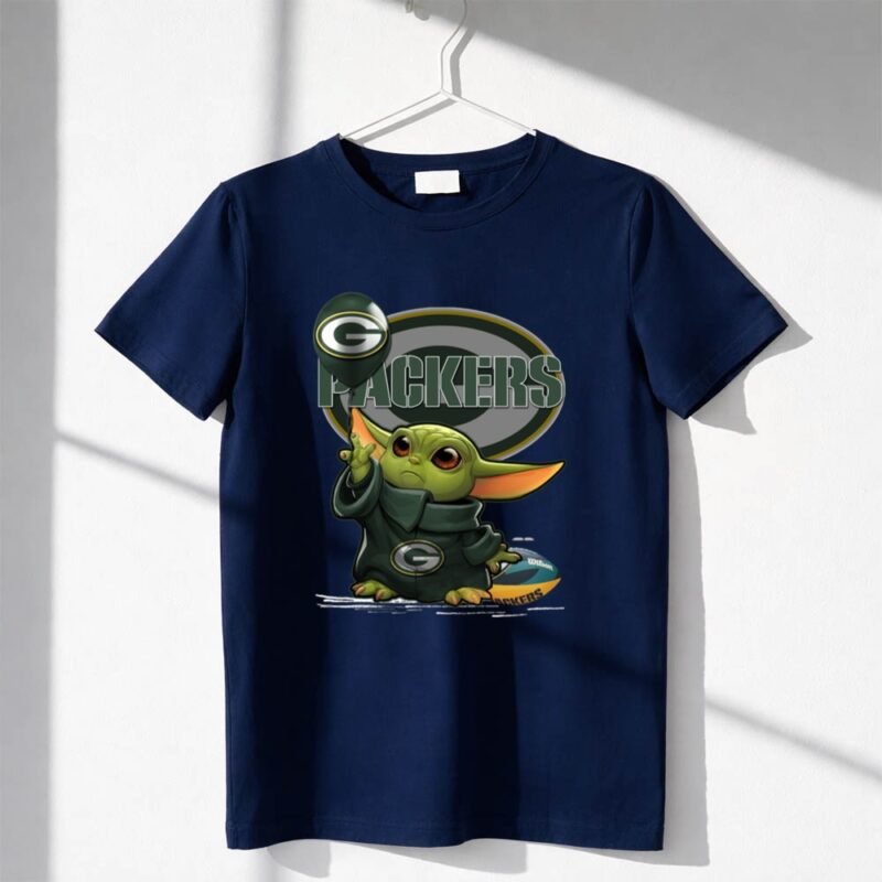 Packers Green Bay Baby Yoda Football Fan 1 T Shirt