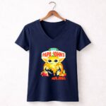 Papa20Johns20Pizza20Baby20Yoda20Pumpkin20Halloween 9 Womens V Neck 1.jpg