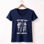 Party20Dont20Begin20Until20I20Walk20In20Darth20Vader20Santa20Stormtroopers20Star20Wars 9 Womens V Neck.jpg