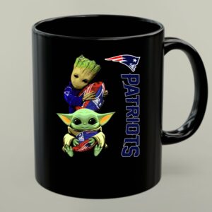 Patriots Groot and Baby Yoda with New England Football Mug 1.jpg