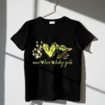 Peace Love Baby Yoda Shirt Star Wars Mandalorian Grogu 1 T Shirt.jpg