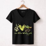 Peace Love Baby Yoda Shirt Star Wars Mandalorian Grogu 7 Womens V Neck.jpg