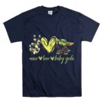 Peace Love Baby Yoda Shirt Star Wars Mandalorian Grogu T Shirt 7.jpg