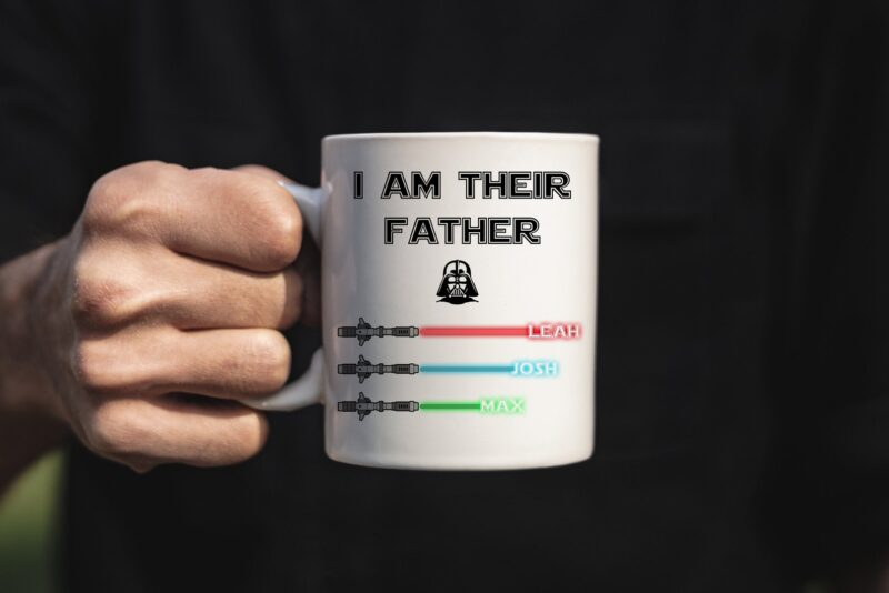 Personalised Lightsaber I Am Their Father Darth Vader Ceramic Mug 1.jpg