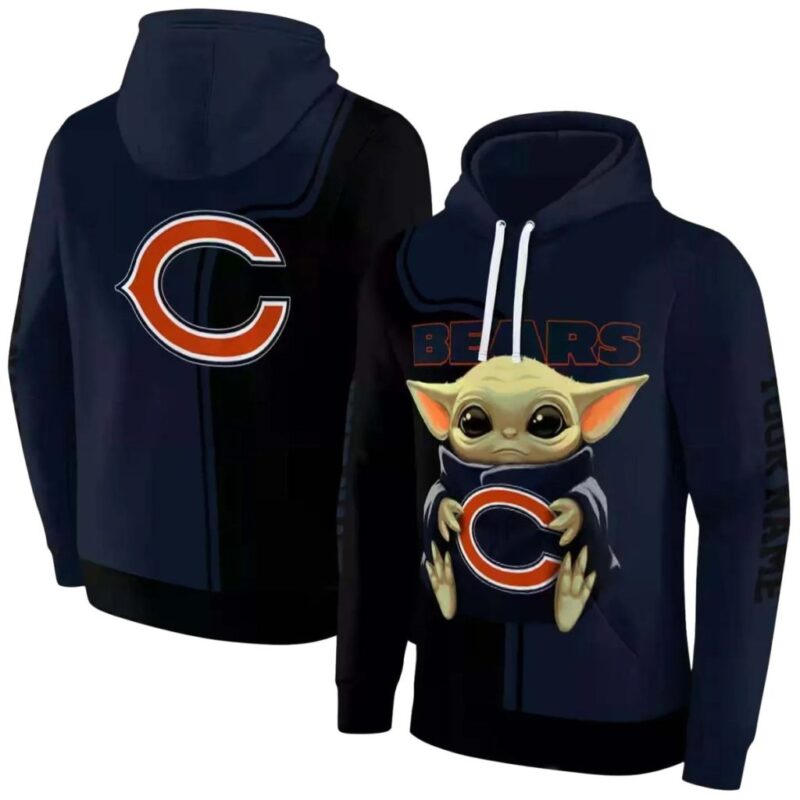Personalized Chicago Bears Baby Yoda Graphic All Over Print Hoodie 1.jpg