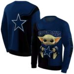 Personalized Dallas Cowboys Baby Yoda All Over Print Sweatshirt 1.jpg
