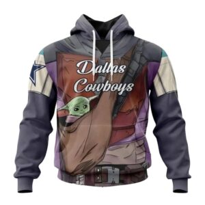 Personalized Dallas Cowboys Mandalorian And Baby Yoda All Over Print Hoodie 1.jpg
