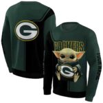 Personalized Green Bay Packers Baby Yoda All Over Print Sweatshirt 1.jpg