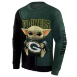 Personalized Green Bay Packers Baby Yoda All Over Print Sweatshirt 2.jpg