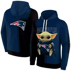 Personalized New England Patriots Baby Yoda All Over Print Hoodie 1.jpg