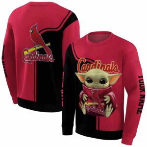 Personalized St Louis Cardinals Baby Yoda All Over Print Sweatshirt 1.jpeg
