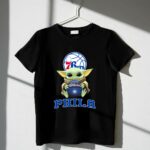 Philadelphia 76ers Baby Yoda Holding Wilson Basketball Phila 1 T Shirt.jpg