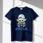 Philadelphia 76ers Baby Yoda Holding Wilson Basketball Phila 6 T Shirt.jpg