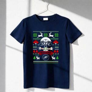Philadelphia Eagles Darth Vader Baby Yoda Star Wars Christmas Shirt