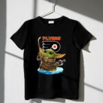 Philadelphia Flyers Baby Yoda Hockey Stick Collaboration 1 T Shirt.jpg