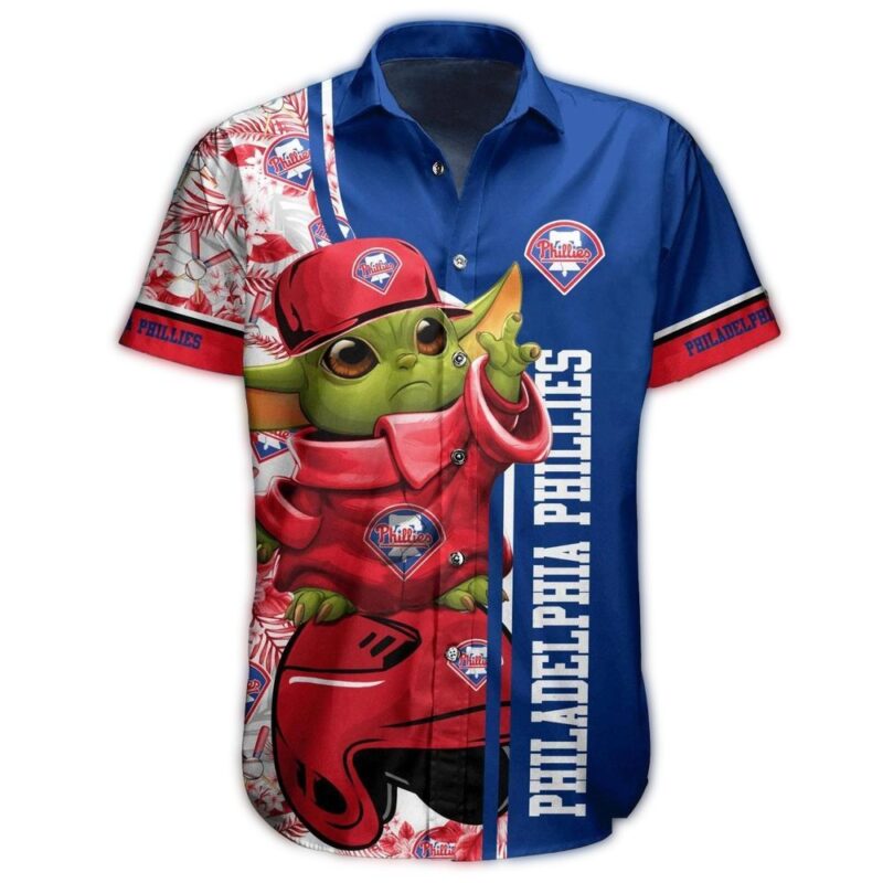Philadelphia Phillies Baby Yoda Tropical Hawaiian Shirt 1.jpg