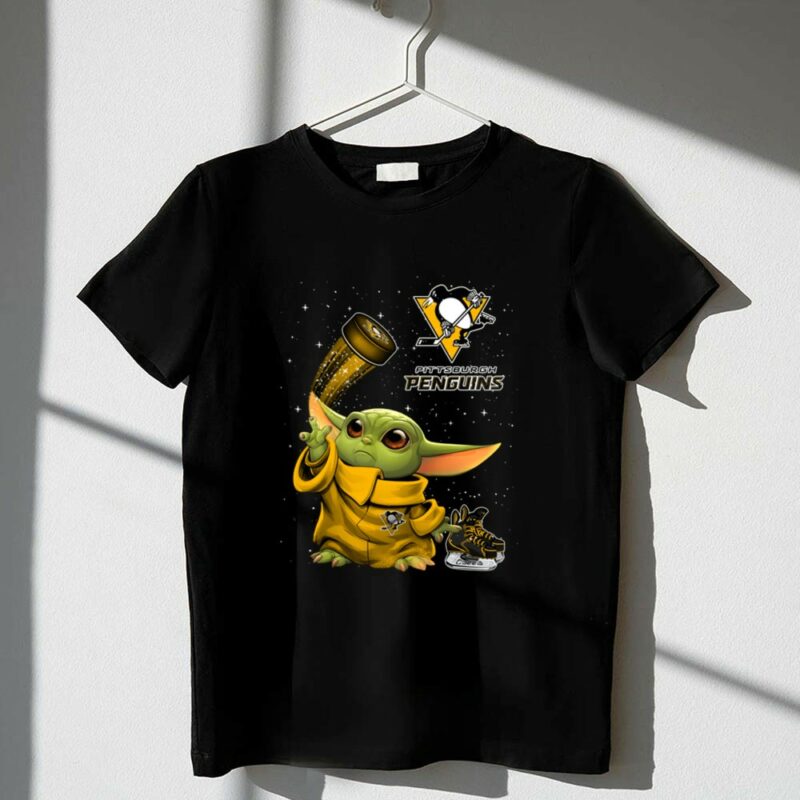 Pittsburgh Penguins Baby Yoda Hockey Star Wars Crossover 1 T Shirt 1.jpg