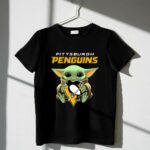 Pittsburgh Penguins Baby Yoda Holding Hockey 1 T Shirt 1.jpg