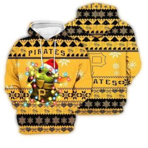 Pittsburgh Pirates Baby Yoda Star Wars Ugly Christmas 3D Hoodie 1.jpg