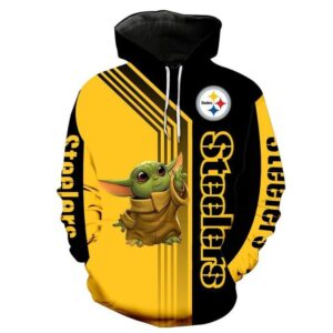 Pittsburgh Steelers Baby Yoda Star Wars All Over Print Hoodie 1.jpg