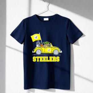 Pittsburgh Steelers Darth Vader Baby Yoda Driving Steelers Car Shirt