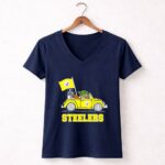 Pittsburgh-Steelers-Darth-Vader-Baby-Yoda-Driving-Steelers-Car-9-Womens-V-Neck