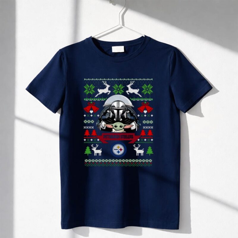 Pittsburgh Steelers Darth Vader Baby Yoda Star Wars Christmas 1 T Shirt