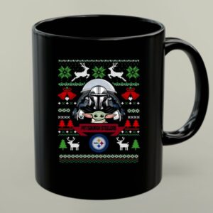 Pittsburgh Steelers Darth Vader Baby Yoda Star Wars Christmas 1 mug.jpg