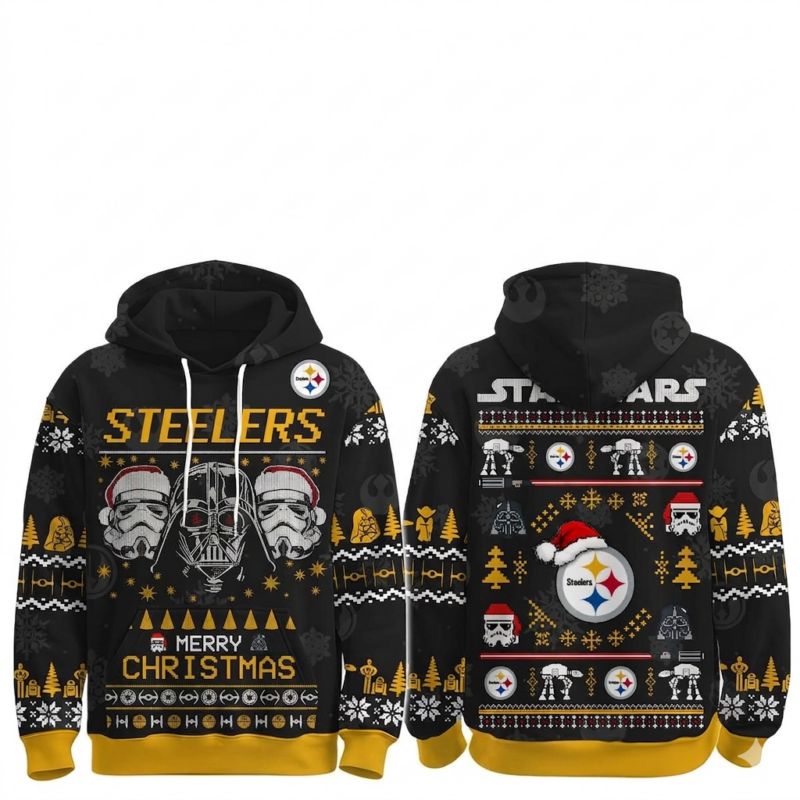 Pittsburgh Steelers Darth Vader and Stormtroopers All Over Print Hoodie.png