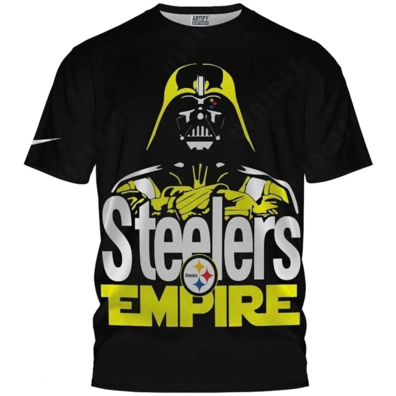 Pittsburgh Steelers Star Wars Darth Vader Empire All Over Print T Shirt 1.jpg