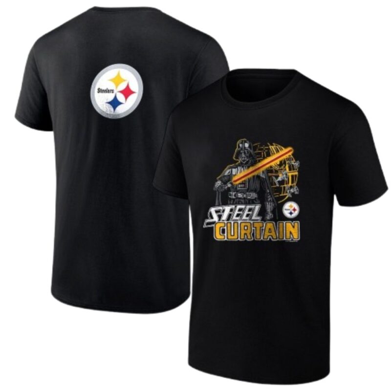 Pittsburgh Steelers x Star Wars Darth Vader Steel Curtain All Over Print T Shirt 1.jpg