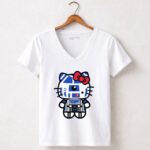 R2D2 Hello Kitty Star Wars 5 Womens V Neck.jpg