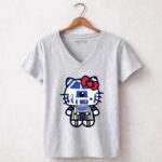R2D2 Hello Kitty Star Wars 9 Womens V Neck.jpg