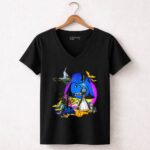 RICK20MORTY20Star20Wars20Darth20Vader20Halloween20Crossover20with20Lightsabers20and20Pumpkins 5 Womens V Neck 1.jpg