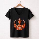 Rebel Alliance Pumpkins Halloween Logo 5 Womens V Neck 1.jpg