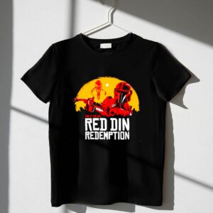 Red Din Redemption Mandalorian Bounty Hunter Star Wars 1 T Shirt.jpg
