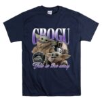 Retro Grogu Manda T Shirt 7.jpg